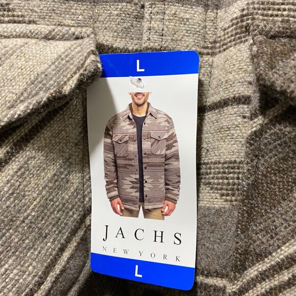 NWT Jachs New York Mens Aztec Sherpa-Lined Snap Button Jacket L - Picture 12 of 16